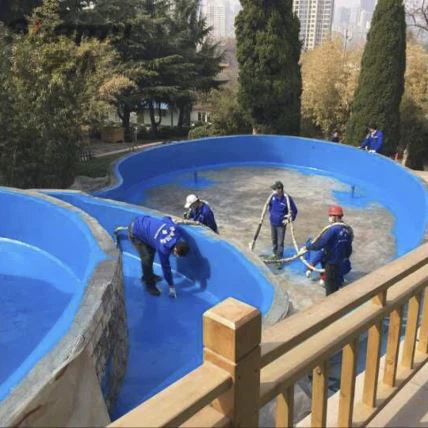 Budynek powierzchni wodoodpornych polimocznika